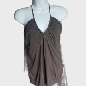 Halter top with built-in bra